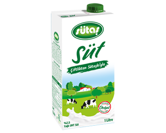 Sütaş %2,5 Yağlı Süt 1 L