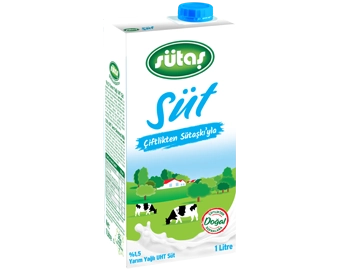 Sütaş Yarım Yağlı Süt 1 L