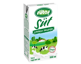 Sütaş %2,5 Yağlı UHT Süt 500 ml