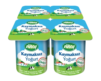 Sütaş Tam Yağlı Kaymaksız Yoğurt 4x125 g