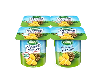 Sütaş Meyveli Yoğurt Ananas 4x115 g