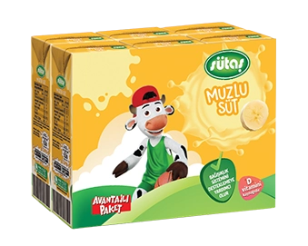 Sütaş Muzlu Süt 6x180 ml